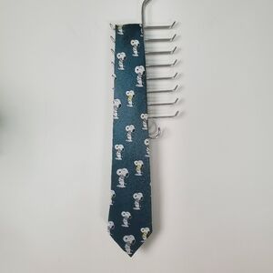 Vintage Cervantes Snoopy Woodstock Tie Hunter Green